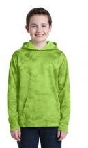 Sport-Tek� Youth Sport-Wick� CamoHex Fleece Hooded Pullover
